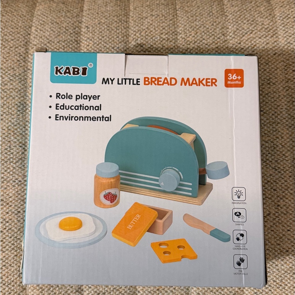 My Little Bread Maker Toy Set - Blue and Tan